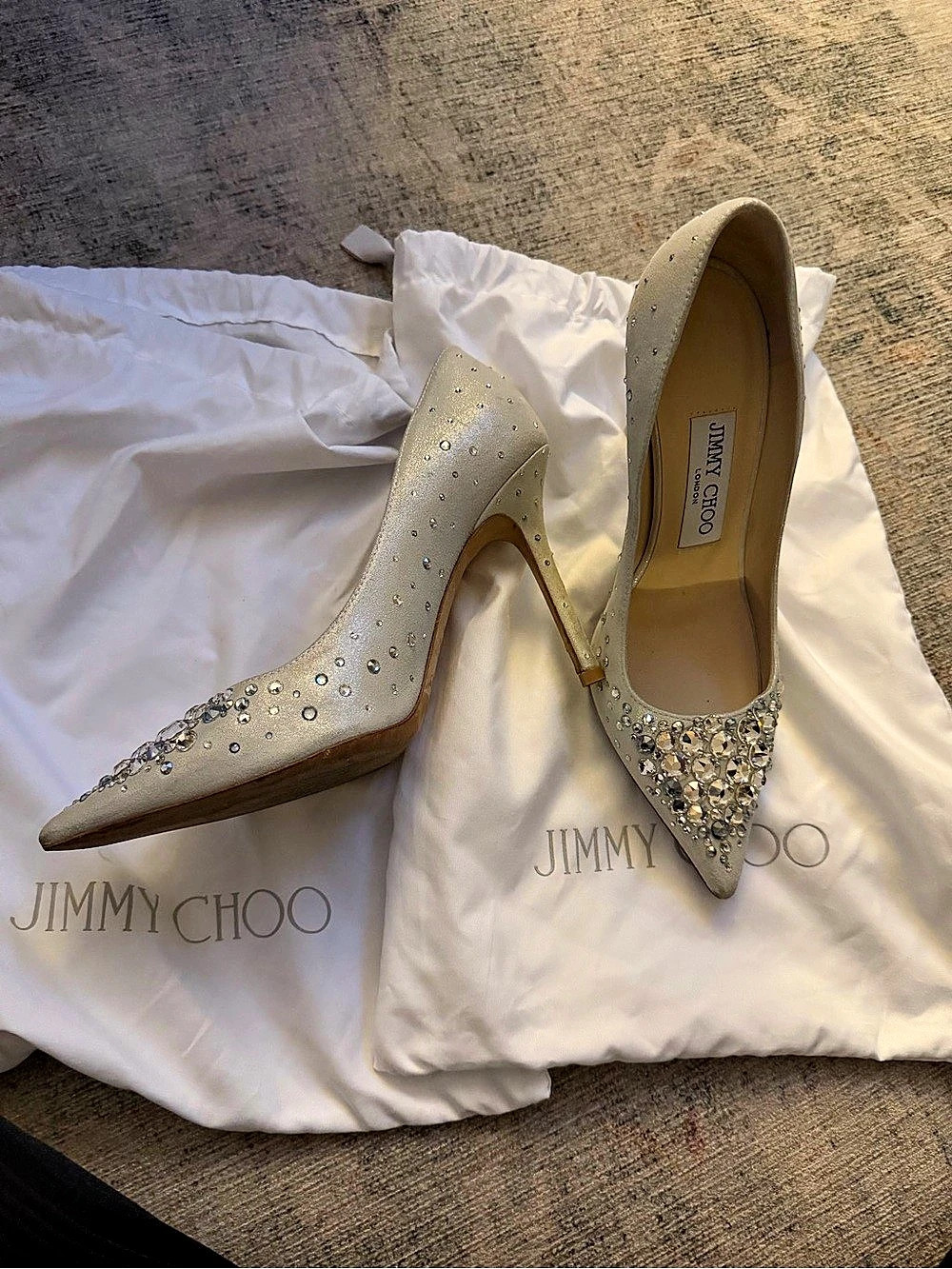 Jimmy Choo Crystal Embellished Heels EU 35 - Picture 5 of 16